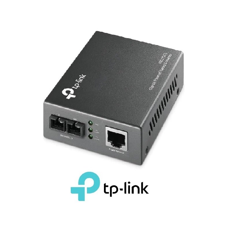 Convertidor TpLink RJ45 a 1000Mbps a fibra monomo