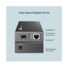 Convertidor TpLink RJ45 a 1000Mbps a ranura SFP a