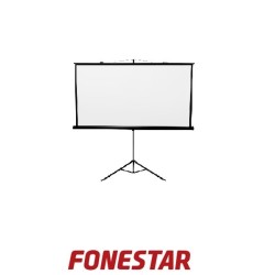 Pantalla de proyección con trípode
