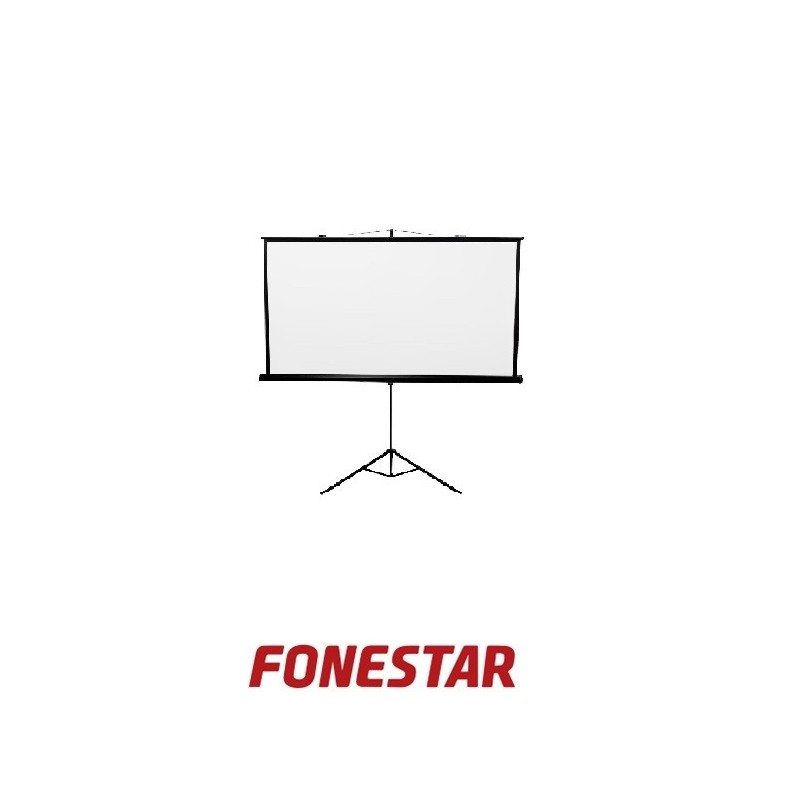Pantalla de proyección con trípode