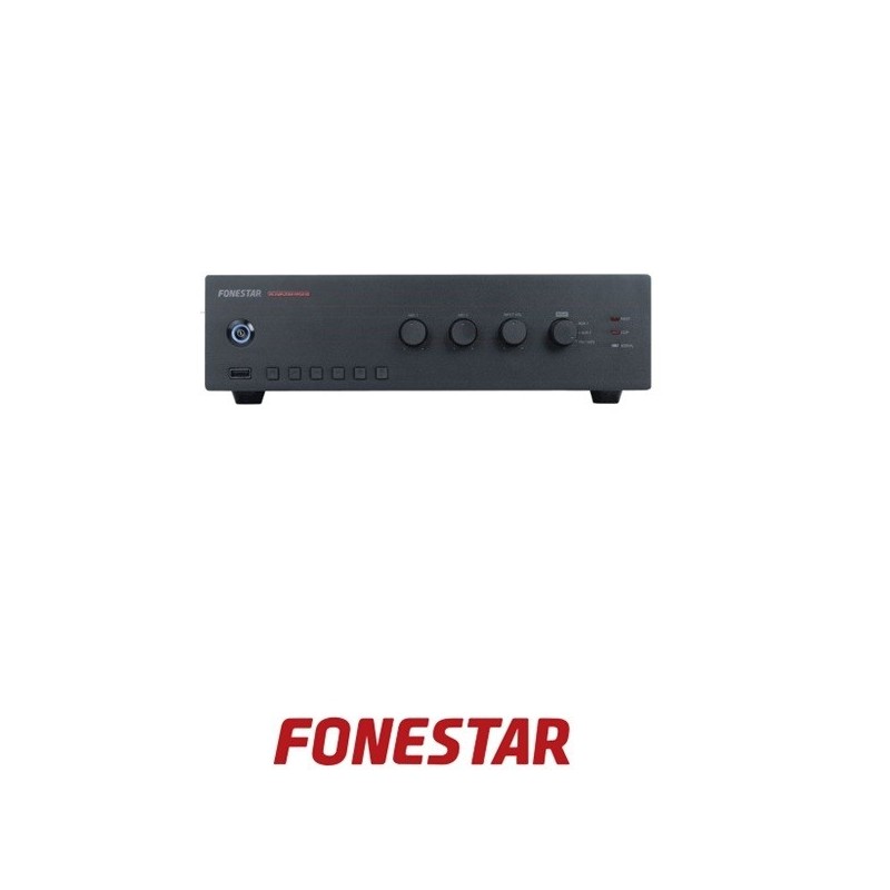 Amplificador 60w de megafonía USBMP3FM