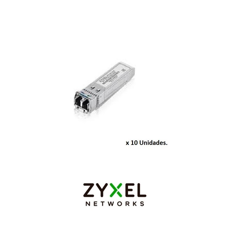 Transceiver Plus Zyxel SFP10GLRE 10 Km 10 Unid