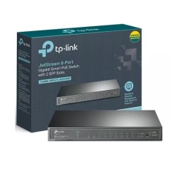 Switch TpLink Smart PoE Gigabit de 8 puertos
