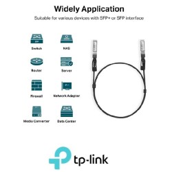 Cable TpLink de Conexión directa SFP 1 metro 10G