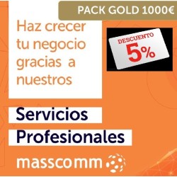 Pack GOLD 1000 Servicio Profesionales Masscomm