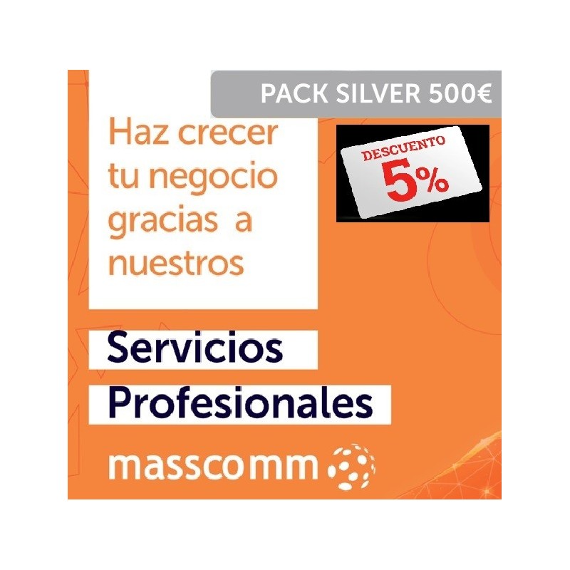 Pack SILVER 500 Servicio Profesionales Masscomm