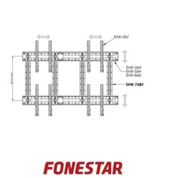 Soporte Video Fonestar Video Wall 75CM VERTICAL.