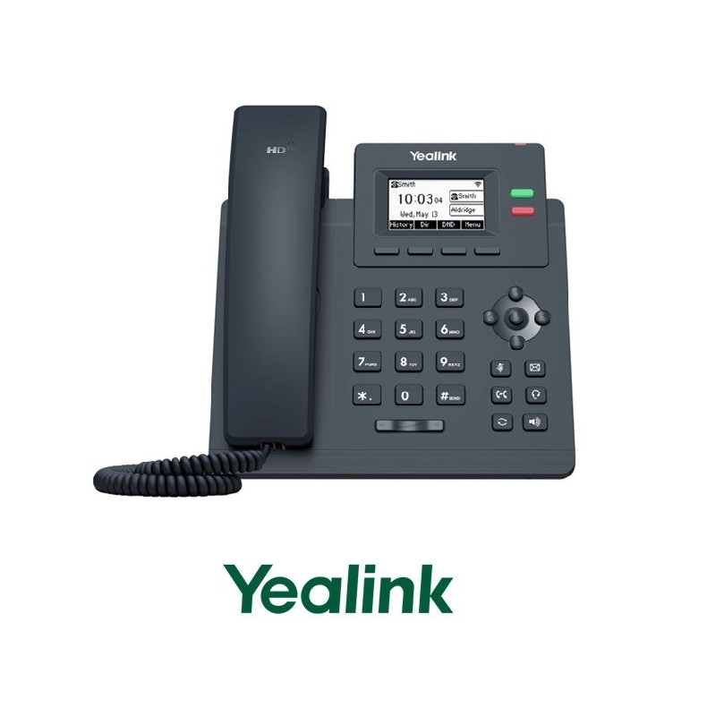 Teléfono Yealink T31W IP PoE Wifi 2 Cuentas SIP