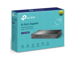 Switch TpLink PoE de Sobremesa Gigabit de 8 Puert