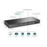 Switch TpLink  administrado JetStream  de 24 pue