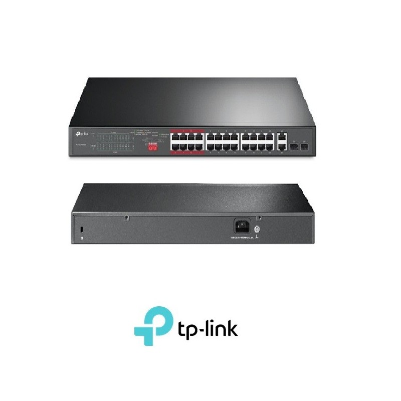Switch TpLink Conmutador PoE de 26 puertos a 10