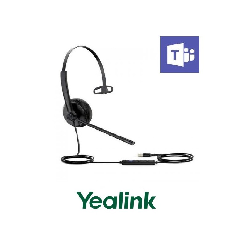 Auricular Yealink UH34 Monoaural USBA Simil Cuer