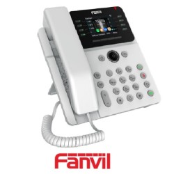 Teléfono IP FANVIL V62G BLANCO 12 Líneas SIP Pantalla Color 28 101001000 PoE Integrado