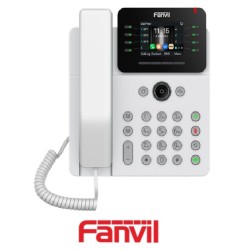 Teléfono IP FANVIL V62G BLANCO 12 Líneas SIP Pantalla Color 28 101001000 PoE Integrado