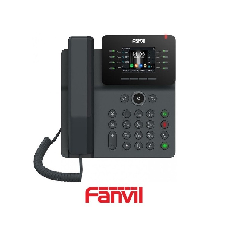 Teléfono IP FANVIL V63 Poe 6 Líneas SIP Pantall