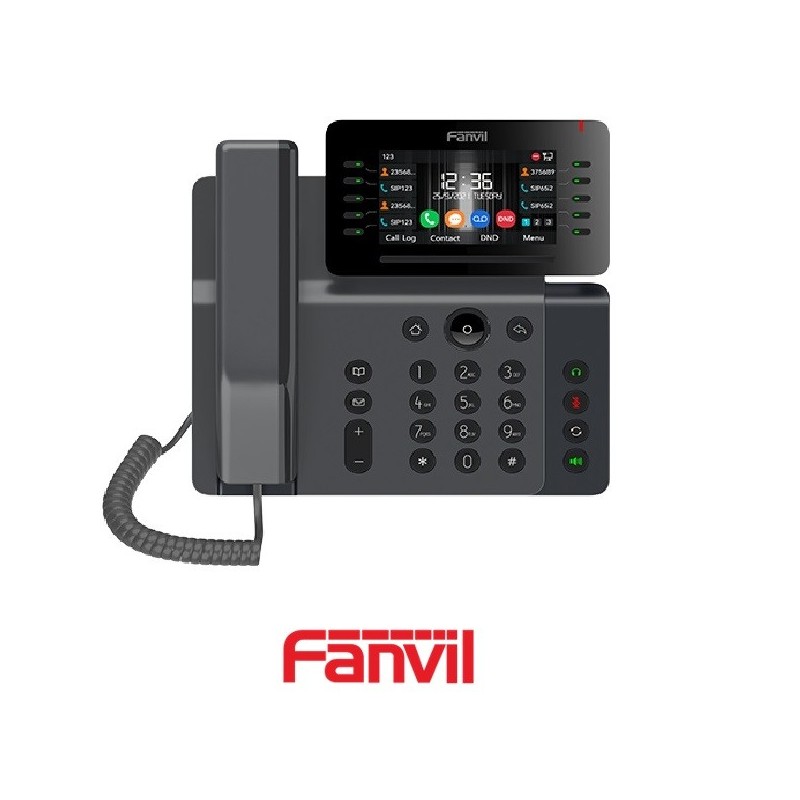Teléfono IP FANVIL V65 Poe 20 Líneas SIP Pantal