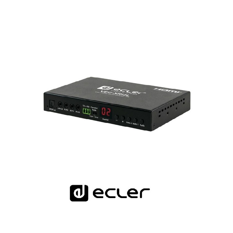 Receptor Ecler HDMI 4K con baja latencia sobre IP