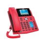 Teléfono IP FANVIL X5U ROJO Poe 16 lineas SIP