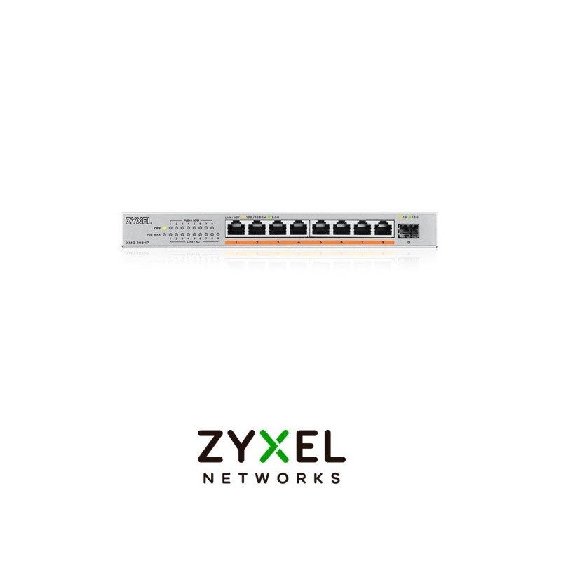 Switch Zyxel XMG108 No gestionable Sobremesa 8