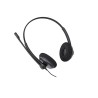 Auricular Yealink YHS34 Binaural RJ9 Simil Cuero