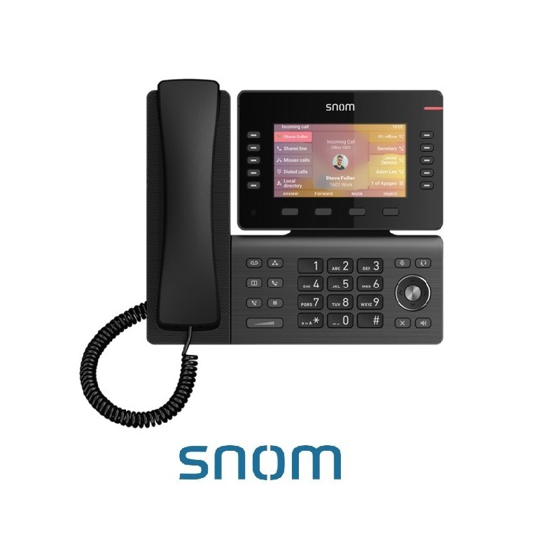 Teléfono SIP Sobremesa Snom D865 Custonizado Negro