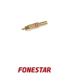 Conector de audio RCA macho con muelle