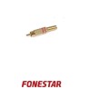 Conector de audio RCA macho con muelle