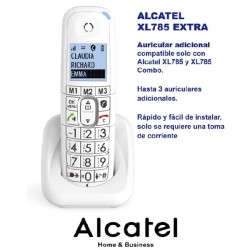 Telefono Alcatel XL785 Combo blanco Fijo Inalámb