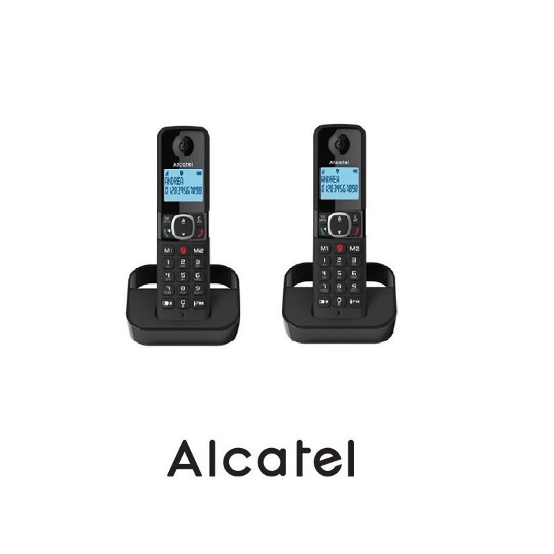Telefono Inalámbrico Dect Alcatel F860 Negro DUO