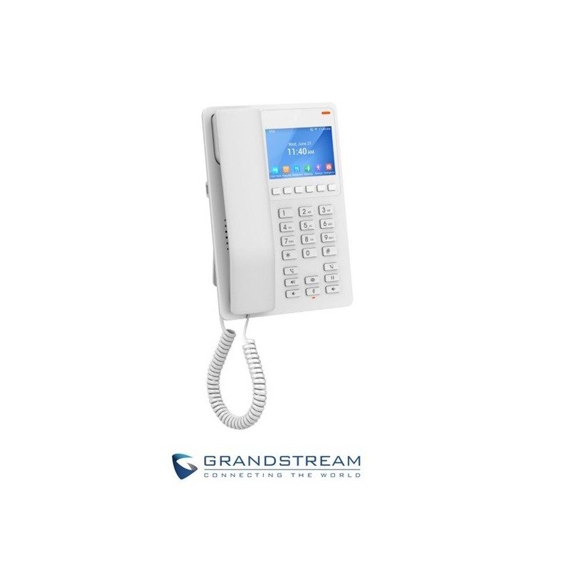 Teléfono Hotel GrandStream GHP630 BLANCO 2 Líneas