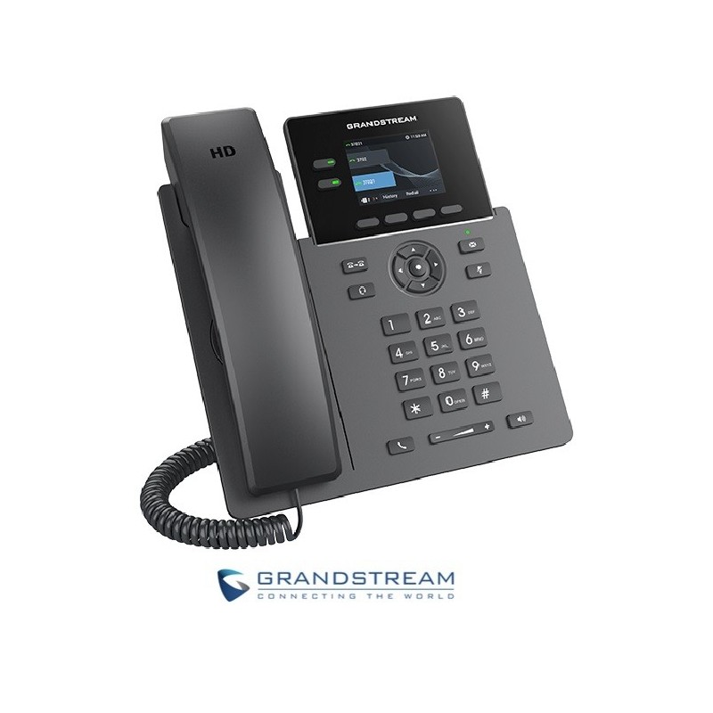 Teléfono GrandStream IP POE con 2 cuentas SIP