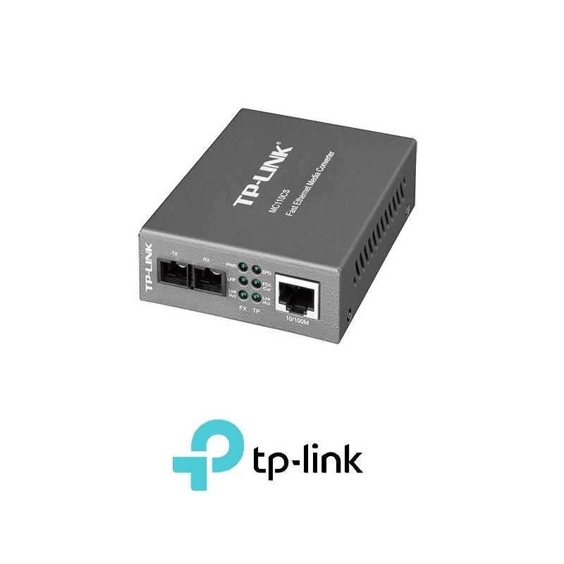 Convertidor TpLink RJ45 10100Mbps a fibra monomo
