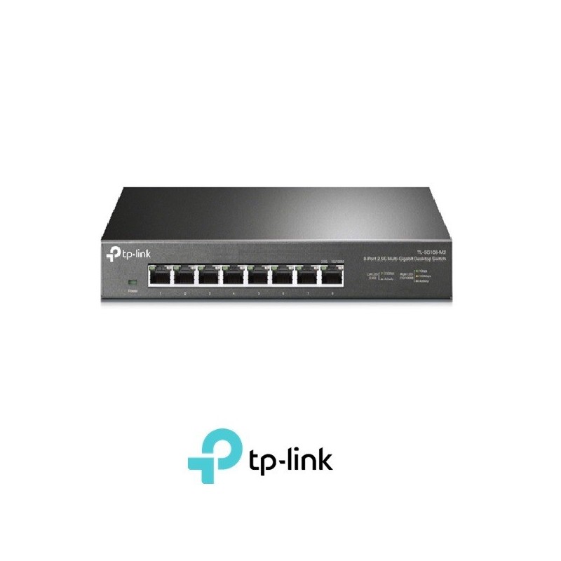 Conmutador TpLink de escritorio multigigabit de 8