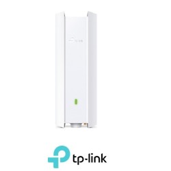 Punto de Acceso TpLink WiFi6 de doble banda para interiores exteriores AX1800, 1 puerto Gigabit RJ45, Velocidad 574 Mbps a 24 GHz, 1201 Mbps a 5 GHz, función PoE 8023at y PoE pasivo.