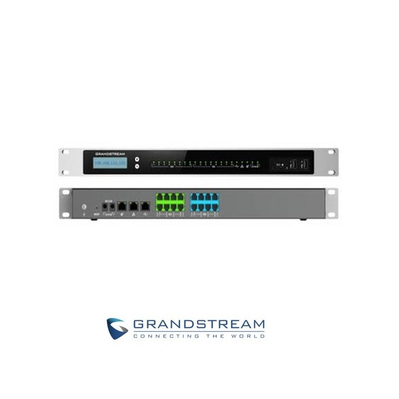 Centralita Grandstream IP UCM6308A Centralita SIP 8 puertos FXO 8 puertos FXS Hasta 1500 usuarios y 200 llamadas concurrentes SOLO AUDIO