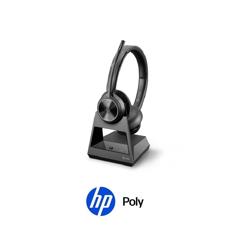 Auricular Inalámbrico Poly Savi 7320 Office para Microsoft 8D3J6AA Binaural Teléfono fijo y Ordenador