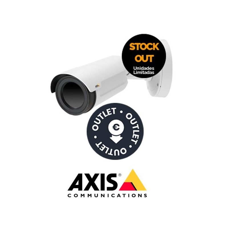 Axis Cámara de Red Térmica  Q1931E para exterior de 13mm , 30 fps, para montaje en pared y techo, clasificación IP66 e IP67, Resolución de 384x288 30 fps y ángulo de visión 28 Admite ONVIF H264 Audio Almacenamientp Local