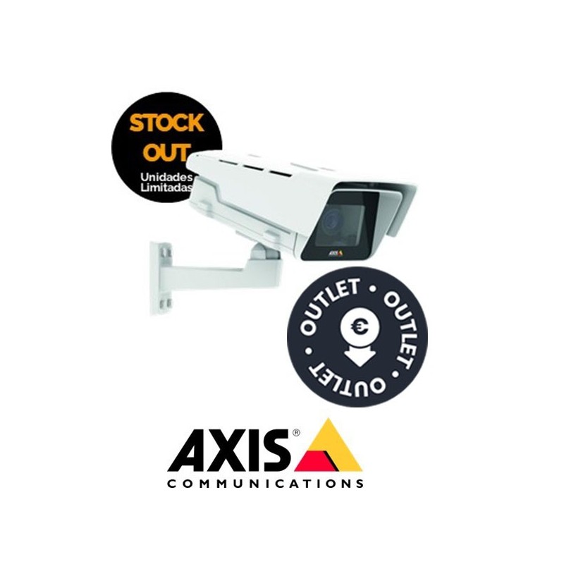 Axis 0763001 Outdoor 5MP resolution daynight fixed box camera providing Forensic WDR and Lightfinder for demanding light conditions Includes an IR corrected varifocal 2,8-8,5 mm F12 Piris lens and  OUTLET  NUEVO Stock Out