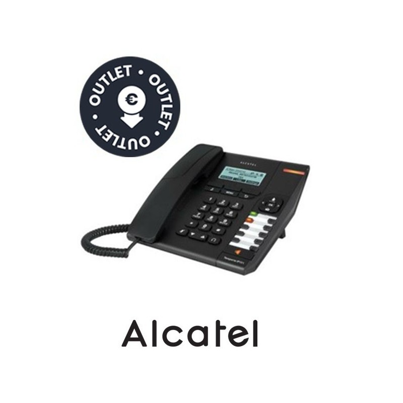Teléfono Alcatel Temporis IP 151 SIP PoE Negro  OUTLET  Sin caja original  2 unidades Con Pantalla 10/100 sin fuente de alimentación.