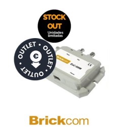 Ethernet over Coax Bridge Master Brickcom 10/100 Ethernet High bandwidth hasta 100Mbs 300m cable RG6 Necesita fuente de alimentacion  Stock Out  OUTLET
