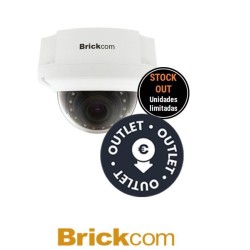Minidomo Brickcom interior 2 MPX 30fps1080 óptica 2,8mm12mm IR Led25M WDR DIDO Slot Micro SD SDHC DC 12V AC24V PoE  Stock Out  OUTLET