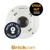 Minidomo panorámico Brickcom 6MPX DN WDR con cable RJ45 DIDO IR 15m Admite visualizacion 180 y 360  STOCK OUT  OUTLET