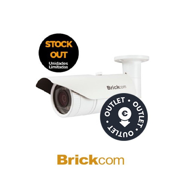 Brickcom Cámara Bullet 2 MP 30FPS 4mm IR DC12V  POE IP66  OUTLET  Usada para pruebas