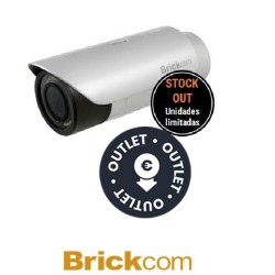 Bullet exterior Brickcom 2mpx óptica fija 6mm 0.001 Lux 30fps IR 20m IP66 PoE incluye soporte e inyector  Stock Out  OUTLET
