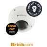 Minidomo Brickcom antivandálico 3 MPX 30fps1080 óptica 4mm IR Led10M DIDO DC12VAC24V IP67 PoE  STOCK OUT  OUTLET