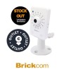 Cámara Cube Brickcom 3mpx WIFI  Optica fija  DIDO IR 15m Incluye micrófono Admite tarjeta microSD  Stock Out  OUTLET