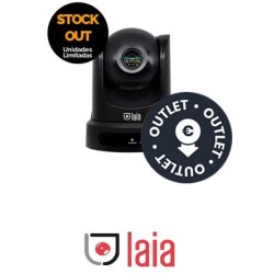 Cámara Laiatech Full HD  PTZ Negra USB 2.0  con Zoom Óptico de 10x Incluye cable USB que sirve como alimentador de la cámara  Mando a distancia por infrarrojos  Outlet  Nuevo  STOCK OUT