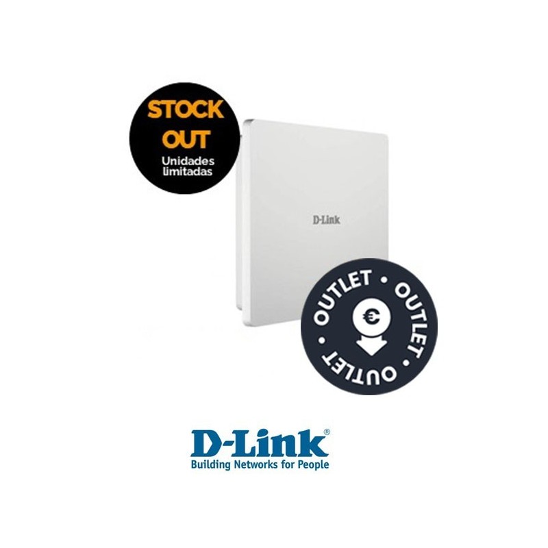 WLAN AP DLink Standalone Mastil Dual Band 2x2 80211nac Wave 1 Outdoor Antenas Internas IP67  OUTLET  NUEVO Stock Out