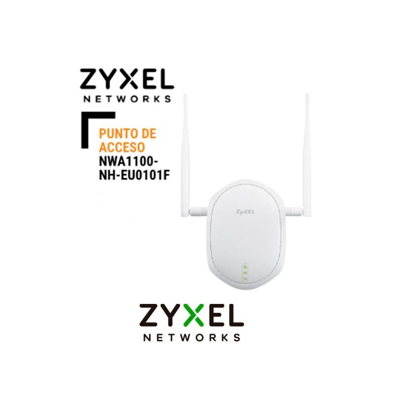 Punto de Acceso Zyxel NWA1100NHEU0101F Standalone Techo Single Band 2x2 80211n Indoor Antenas Internas