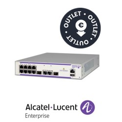 Alcatel Lucent OS6450P10L Switch L2 8 puertos 10/100 BaseT licenciable a 1000BaseT 2 puertos 1000 Base T, SFP 2 puertos SFP 8 puertos POE 120W  OUTLET